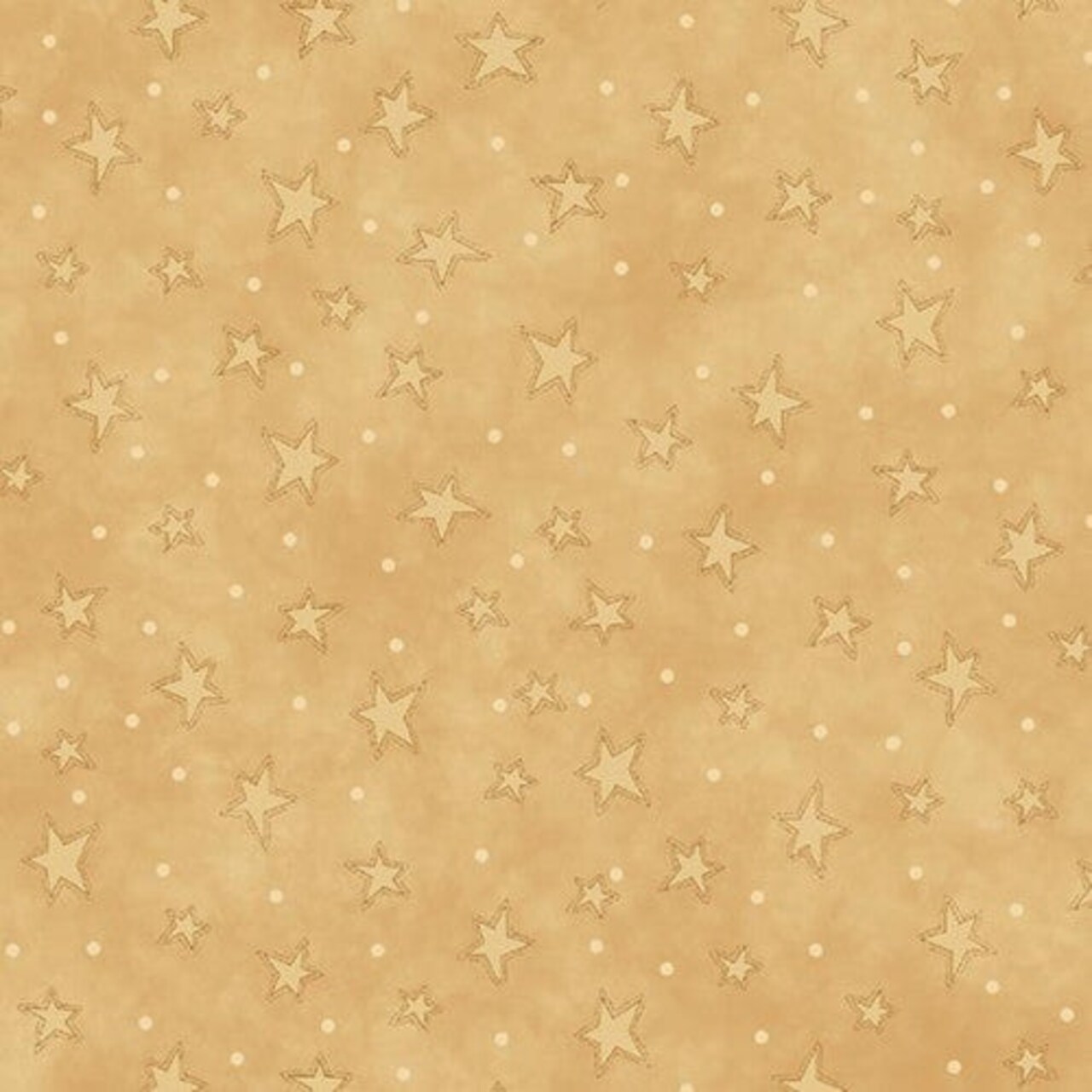 Fabric Henry Glass Tan Starry Basics by the Quarter Yard 8294-44